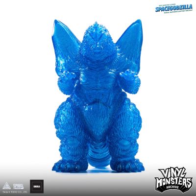 软胶怪兽档案 空间哥斯拉 透明蓝宝石闪粉版