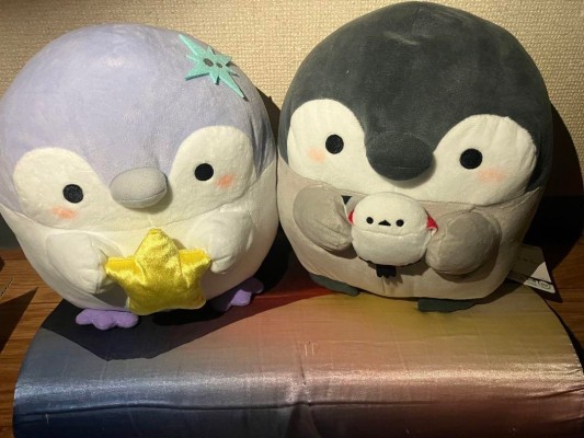 正能量企鹅 邪恶山雀抱抱款大号毛绒玩偶