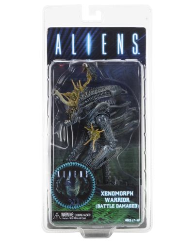 《异形》第十二系列 - 战损版异形战士7英寸比例可动人偶（蓝色）