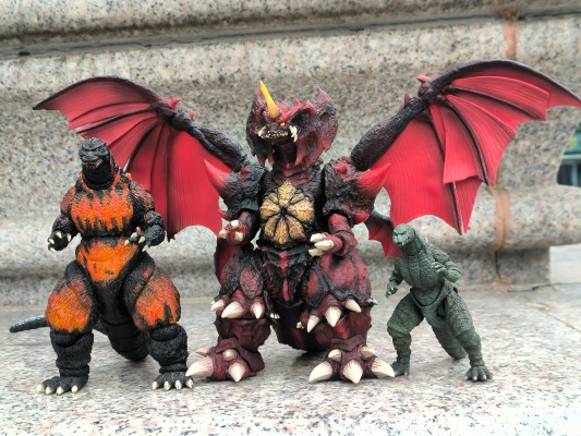 S.H.MonsterArts 哥斯拉大战戴斯特洛伊亚 二代哥斯拉 特别配色