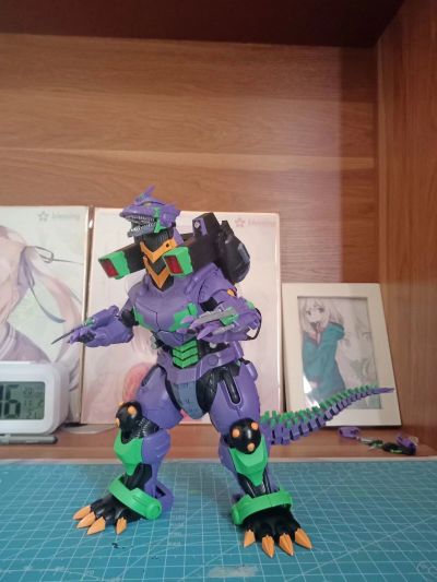 哥斯拉VS新世纪福音战士 3式机龙 EVA初号机配色Ver.