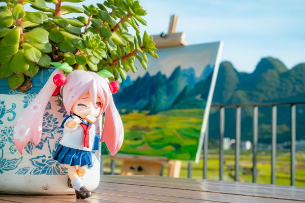 粘土娃 服装套组 短袖水手校服（深蓝色/灰色）