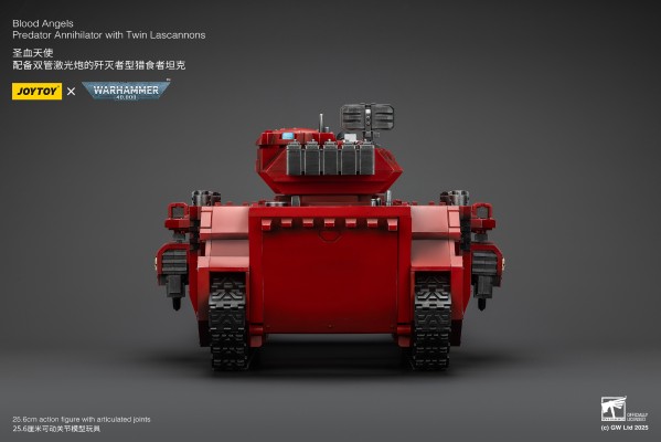 战锤40000 圣血天使 配备双管激光炮的歼灭者型猎食者坦克