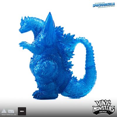 软胶怪兽档案 空间哥斯拉 透明蓝宝石闪粉版