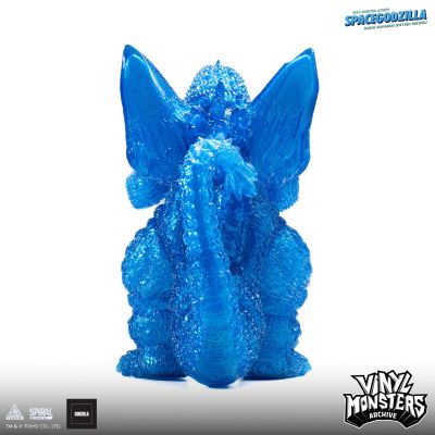 软胶怪兽档案 空间哥斯拉 透明蓝宝石闪粉版