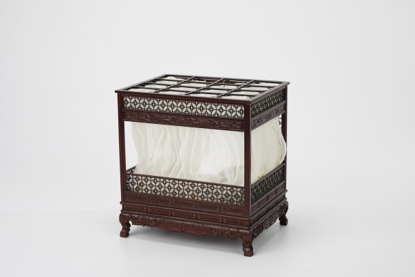 12分娃用月洞床微缩家具古风床