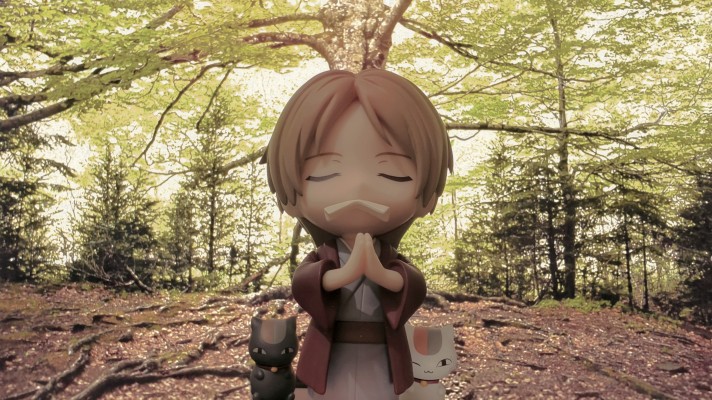 粘土人#2675 夏目友人帐 夏目贵志 与 猫咪老师 和服