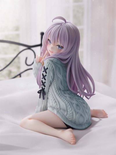 伊蕾娜 针织连衣裙 重涂蓝色