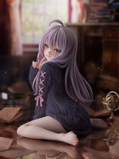 伊蕾娜 针织连衣裙 重涂紫色