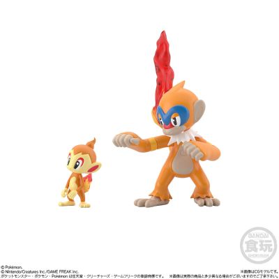 【标准单品贩售】20 宝可梦比例世界 神奥地区 小火焰猴+猛火猴