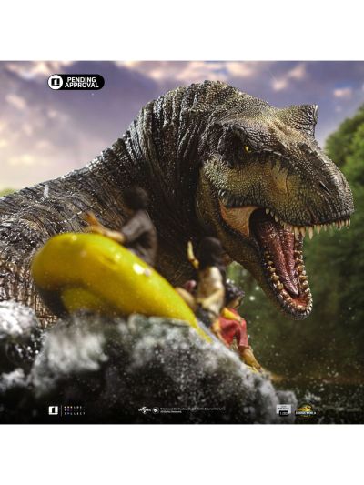 霸王龙雕像河流场景 - 侏罗纪世界：重生 - 半身艺术系列 1/20比例模型