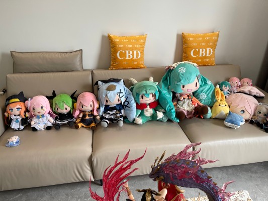 初音未来系列 雪未来2024  Fuwa Petit 可爱软绵绵玩偶 超大尺寸