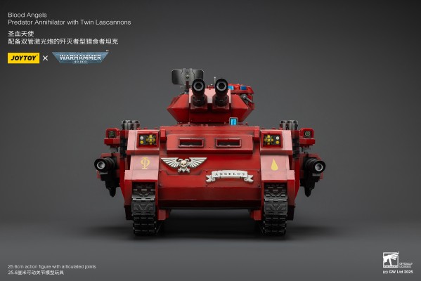 战锤40000 圣血天使 配备双管激光炮的歼灭者型猎食者坦克