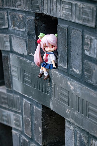 粘土娃 服装套组 短袖水手校服（深蓝色/灰色）