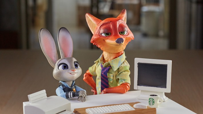 《疯狂动物城》朱迪与尼克 布衣可动人偶套组