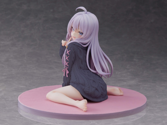 伊蕾娜 针织连衣裙 重涂紫色