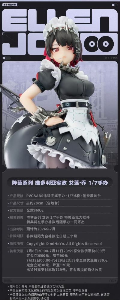 阵营系列 维多利亚家政 艾莲·乔 1/7手办