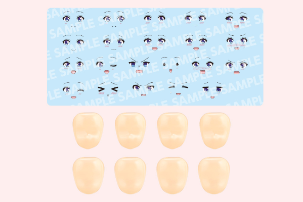 自定义脸部 与 水贴套装 第10弹【佐伯利兹用A】