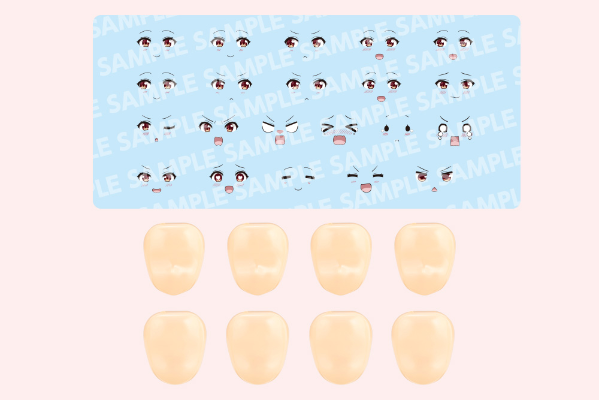 自定义脸部 与 水贴套装 第8弹【小石川艾玛用A】