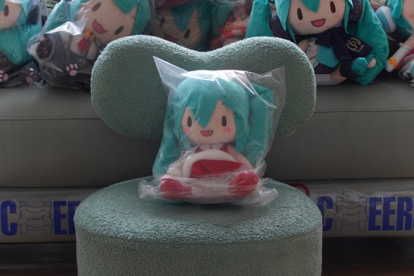 超大毛绒玩偶  初音未来歌姬计划街机版 未来之音 初音未来 猫咪款