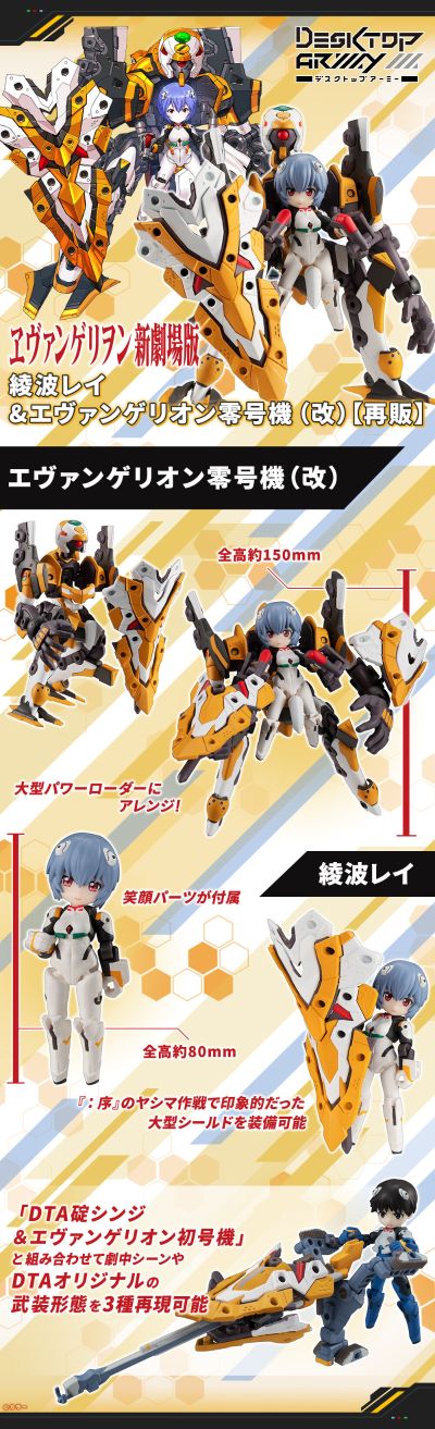 桌面军队 新世纪福音战士新剧场版 绫波零与新世纪福音战士零号机(改)