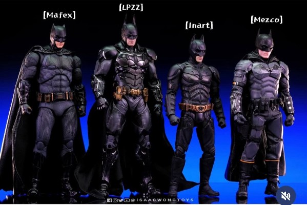 蝙蝠侠-阿卡姆骑士 v8.04战衣蝙蝠侠 1:12成品可动人偶