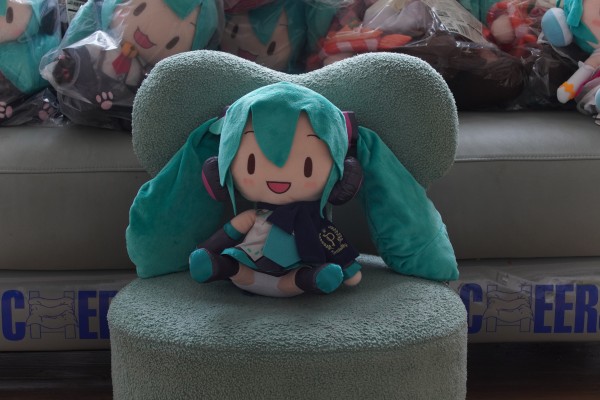 超大毛绒玩偶  初音未来歌姬计划街机版 未来之音 初音未来 猫咪款