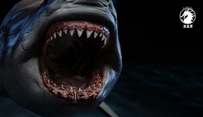 1/18比例大白鲨PVC手办