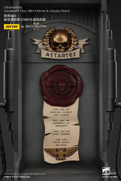 战锤40000：星际战士 极限战士 副官泰图斯之MKX头盔和底座