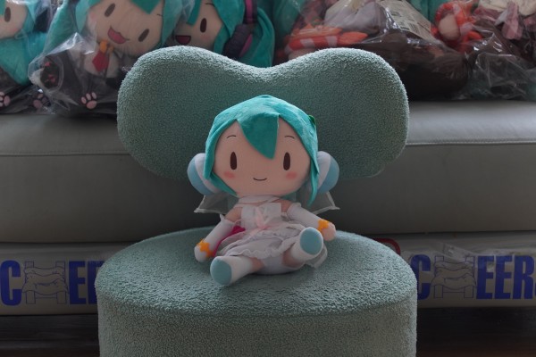 超大毛绒玩偶  初音未来歌姬计划街机版 未来之音 初音未来 猫咪款