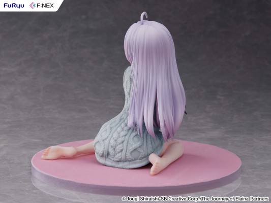 伊蕾娜 针织连衣裙 重涂蓝色