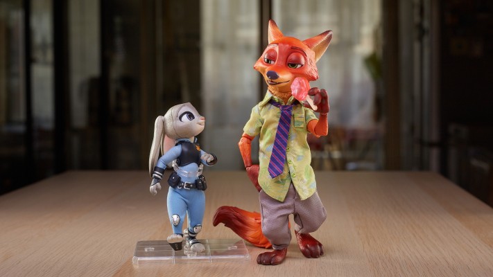 《疯狂动物城》朱迪与尼克 布衣可动人偶套组