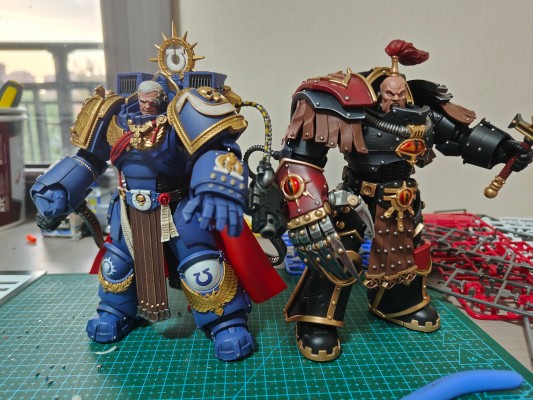 战锤40000：星际战士 极限战士 马尔纽斯·卡尔加，战团长 配备MKⅩ格拉维斯装甲和奥特拉马拳套