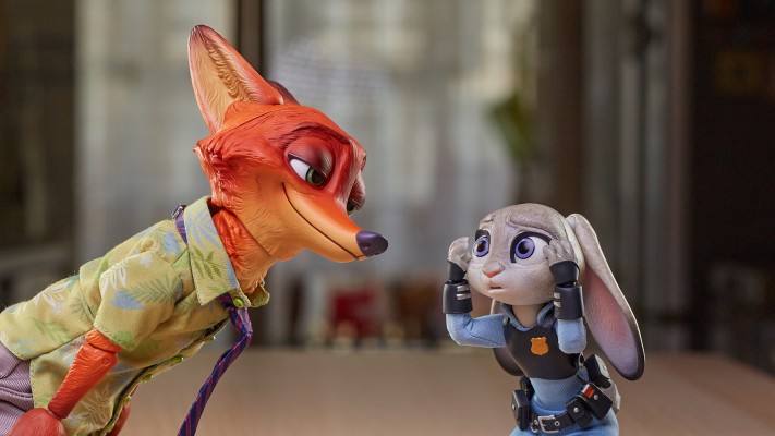 《疯狂动物城》朱迪与尼克 布衣可动人偶套组