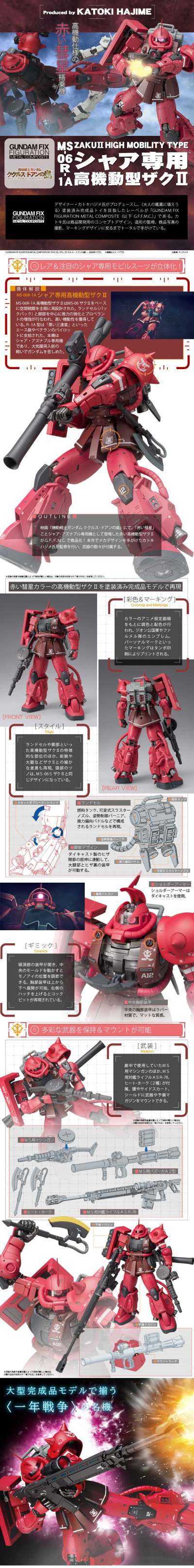 GFFMC MS-06R-1A  夏亚专用高机动型扎古Ⅱ