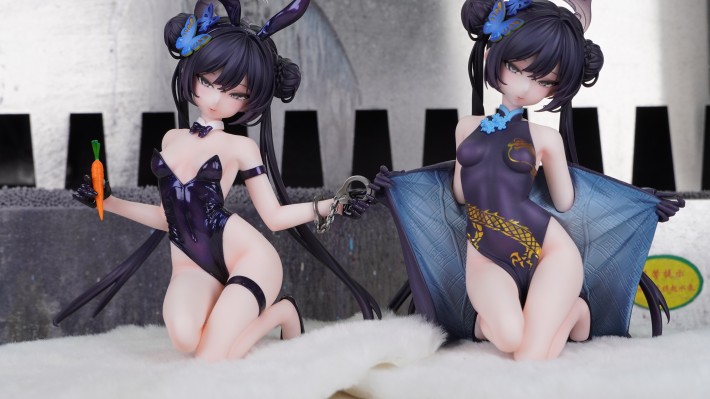 蔚蓝档案  龙华妃咲（旗袍&兔女郎）