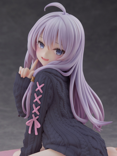 伊蕾娜 针织连衣裙 重涂紫色