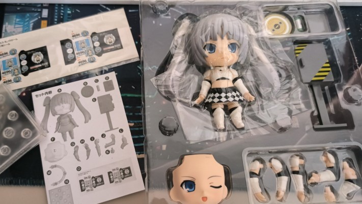 粘土人 #406-a 黑白小姐