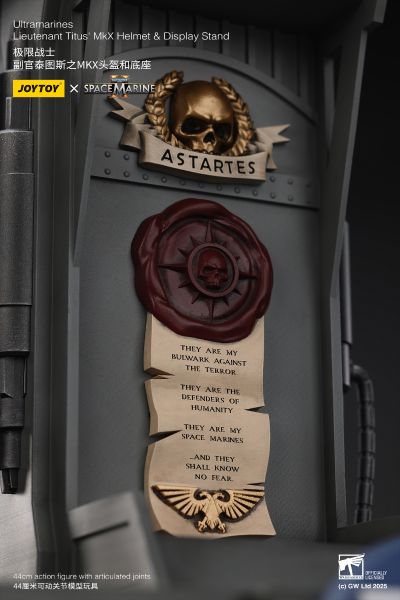 战锤40000：星际战士 极限战士 副官泰图斯之MKX头盔和底座