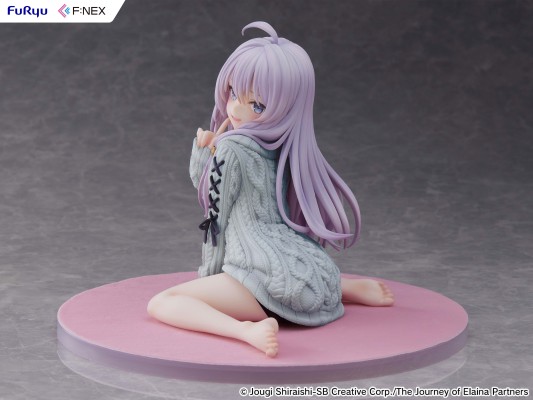 伊蕾娜 针织连衣裙 重涂蓝色