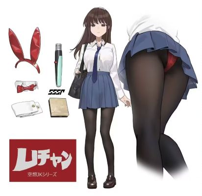 空想JK系列 JK-01 兔女郎-丽娜RENA 1/12涂装完成品可动手办