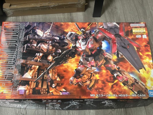 MG 机动战士高达UC RX-0独角兽高达 HD Color + MS Cage 