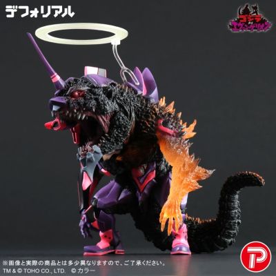 Q版拟真 新世纪福音战士初号机 红莲哥斯拉觉醒形态