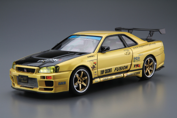改装车系列 No.15 1/24 Top Secret BNR34 天际线GT-R 1999年款 (日产)
