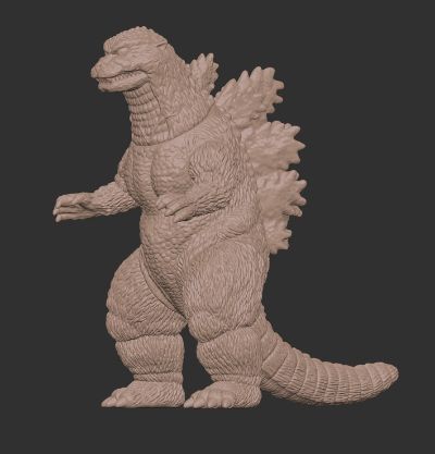 大复古软胶系列 哥斯拉（1995）燃烧透明版