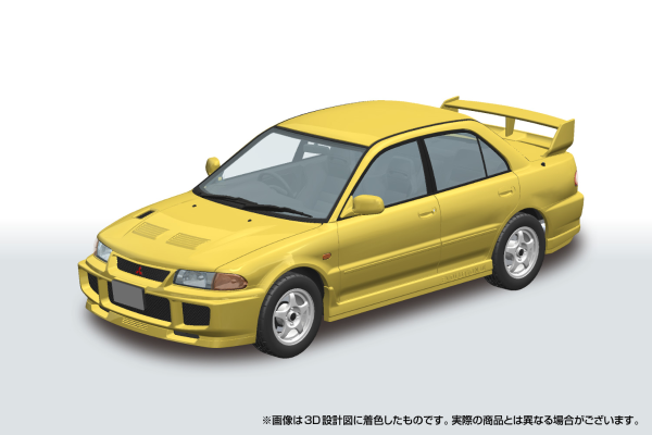 乐Pla 卡扣组合型套件 No.04-DY CE9A 三菱蓝瑟 GSR EvolutionIII 1995款 蒲公英黄