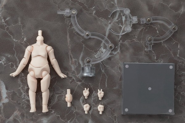 粘土娃 素体 1.1: 女孩 (糖白色)