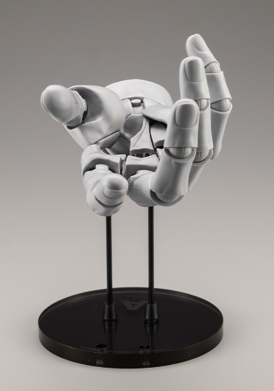 艺术参考工具 手部模型 男/左手 -灰色-