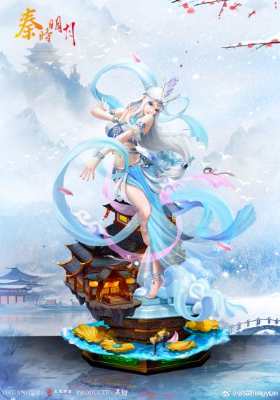 《秦时明月》 雪女《飞雪玉花》1/4比例雕像