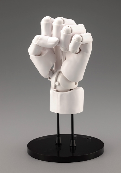 艺术参考工具 手部模型 男/左手 -白色-